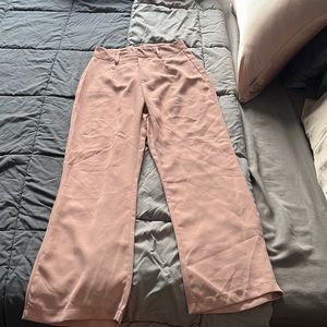 NEVER WORN. Cute pink dress pants (size petite - xs. Will fit size 0-2.)